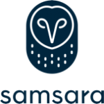 samsara vertical logo navy